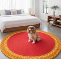 Gemini_Generated_Image_rqapq1rqapq1rqap (1) Handwoven Round Chindi & Jute Rug – Vibrant Artisan Comfort for Every Room