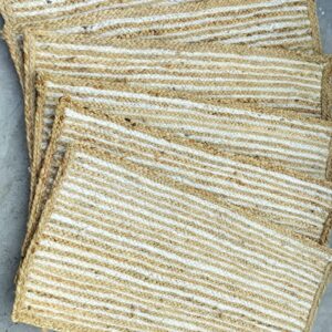 Beige White Jute Rug – Sonia Collections™ | Handmade