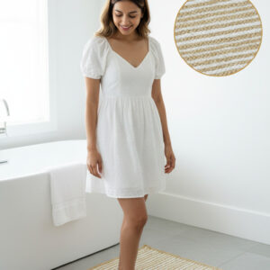 Beige White Jute Rug – Sonia Collections™ | Handmade