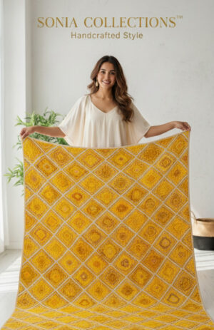 SONIA COLLECTIONS YELLOW JUTE RUGS 5 Yellow White Diamond Jute Rug – Handmade | Sonia Collections™
