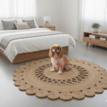 Round Natural Jute Rug – Elegant Texture for Modern Interiors