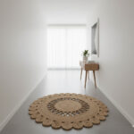 Round Natural Jute Rug – Elegant Texture for Modern Interiors