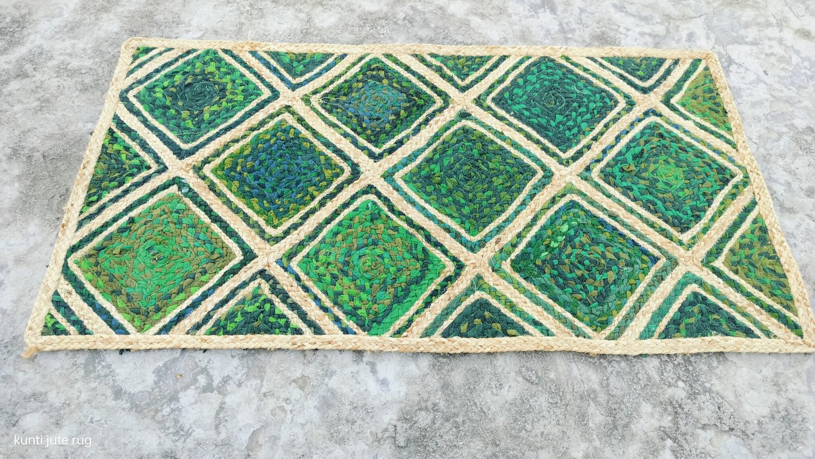 WhatsApp Image 2025-07-23 at 17.30.24_10522e14 Green Diamond Jute Mat – Handwoven Artisan Texture | Sonia Collections™