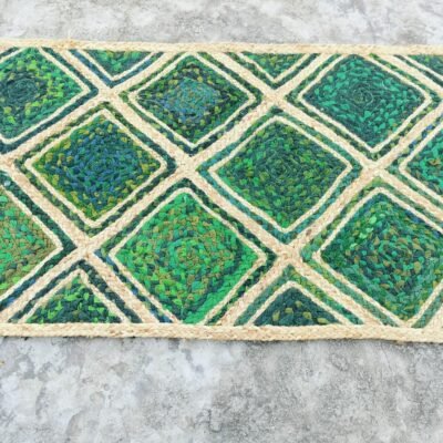 WhatsApp Image 2025-07-23 at 17.30.24_10522e14 Green Diamond Jute Mat – Handwoven Artisan Texture | Sonia Collections™