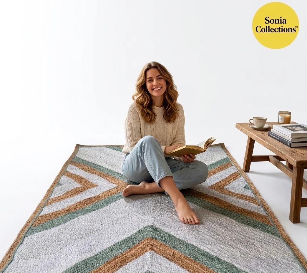 Cozy Patterned Living Room Rug | Modern Boho Style Sonia Collections™