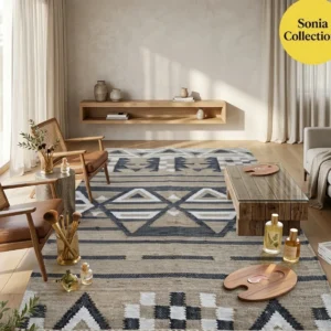 Handcrafted Jute Rug – Modern Boho Style | Sonia Collections™