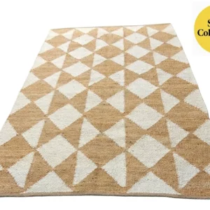 Handloom Jute Cotton Rug – Vibrant Multicolor | Sonia Collections™