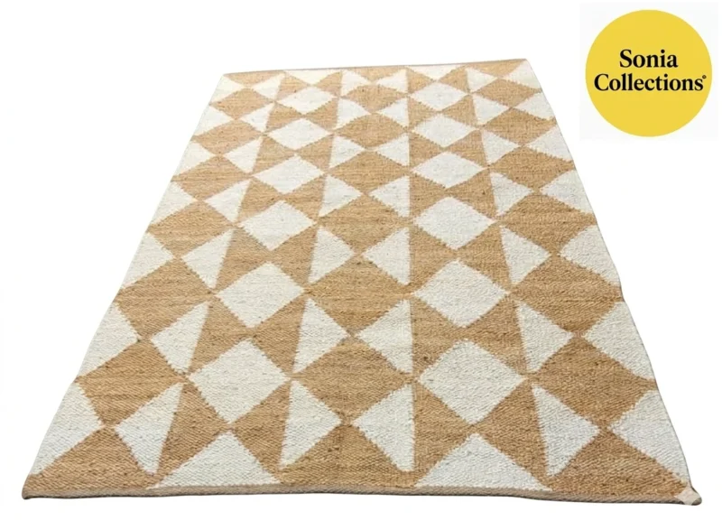 Handloom Jute Cotton Rug – Vibrant Multicolor | Sonia Collections™