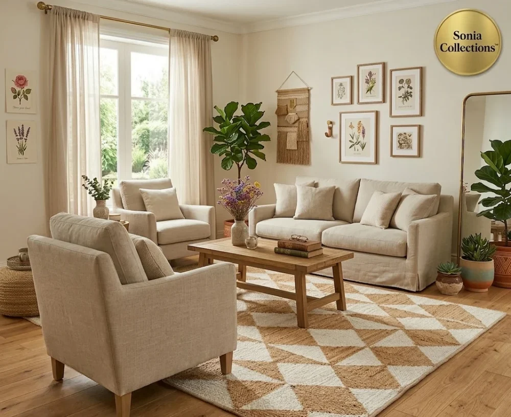 Handloom Jute Cotton Rug – Vibrant Multicolor | Sonia Collections™