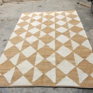 Handloom Jute Cotton Rug – Vibrant Multicolor | Sonia Collections™