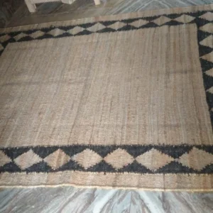 Handloom Jute Rug – Eco-Friendly Boho Farmhouse Area Rug (USA Shipping)