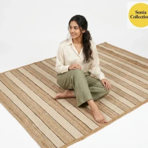 Handloom Jute Rug – Eco‑Friendly Boho Farmhouse Area Rug (USA Shipping)