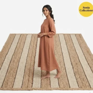 Handloom Jute Rug – Eco‑Friendly Boho Farmhouse Area Rug (USA Shipping)