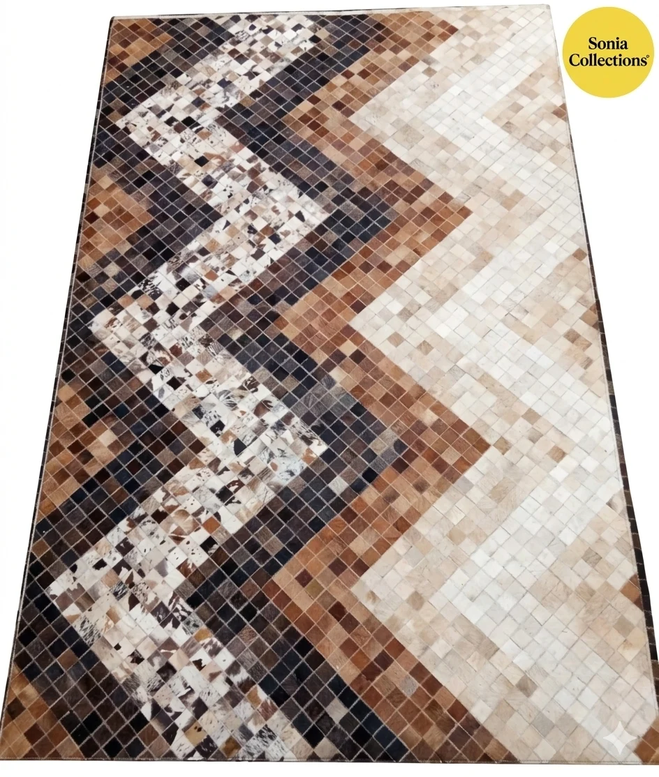 “Handmade Leather Rug from India – Sonia Collections™ | Modern Home Decor USA”