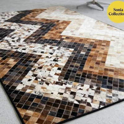 Handmade Leather Rugs – Premium Artisan Quality for USA Homes3 “Handmade Leather Rug from India – Sonia Collections™ | Modern Home Decor USA”