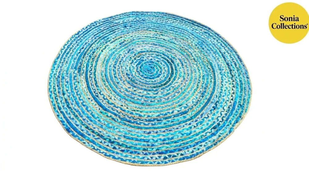 Handmade Multicolor Jute Rug – Eco‑Friendly Export Quality | Sonia Collections™ USA