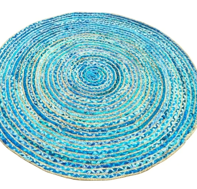 Handmade Multicolor Jute Rug – Eco‑Friendly Export Quality | Sonia Collections™ USA