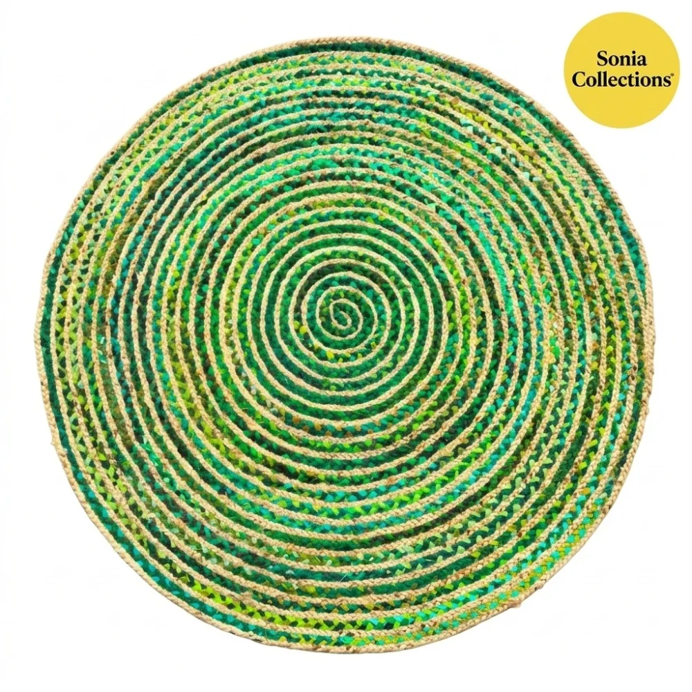 Handmade Multicolor Jute Rug – Eco‑Friendly & Export Ready | Sonia Collections™