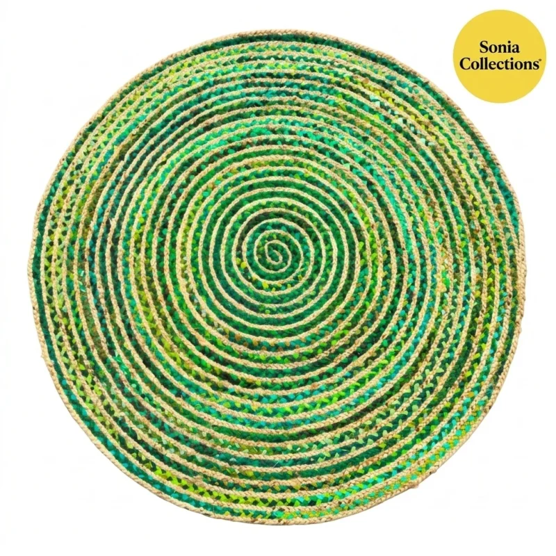 Handmade Multicolor Jute Rug – Eco‑Friendly & Export Ready | Sonia Collections™