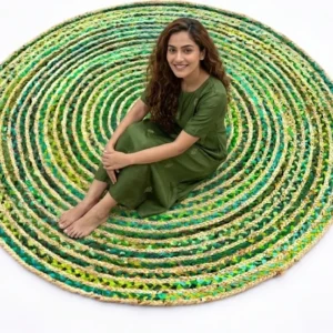 Handmade Multicolor Jute Rug – Eco‑Friendly & Export Ready | Sonia Collections™