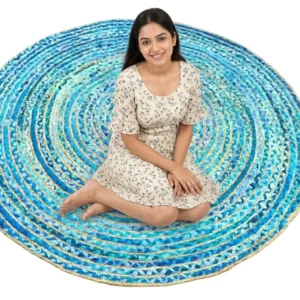 Handmade Multicolor Jute Rug – Eco‑Friendly Export Quality | Sonia Collections™ USA