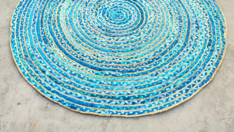 Handmade Multicolor Jute Rug – Eco‑Friendly Export Quality | Sonia Collections™ USA