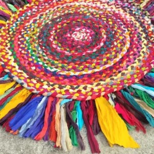Handmade Cotton Chindi Rug – Reversible, Colorful & Eco-Friendly | Sonia Collections™