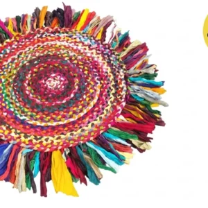 Handmade Cotton Chindi Rug – Reversible, Colorful & Eco-Friendly | Sonia Collections™