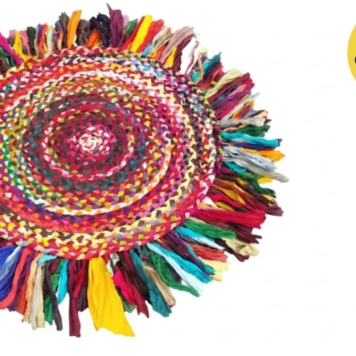 Handmade Cotton Chindi Rug – Reversible, Colorful & Eco-Friendly | Sonia Collections™