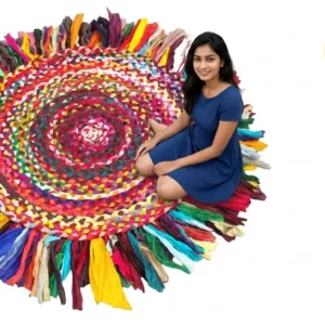 Handmade Cotton Chindi Rug – Reversible, Colorful & Eco-Friendly | Sonia Collections™