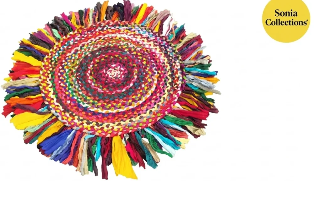 Handmade Cotton Chindi Rug – Reversible, Colorful & Eco-Friendly | Sonia Collections™