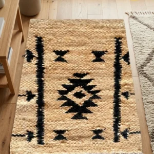 Sonia Collections™ Handwoven Jute Rug | Eco‑Friendly Geometric Design