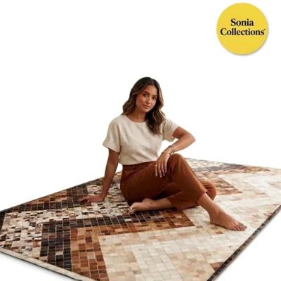 Title Sonia Collections™ – Handmade Rug for Modern Living “Handmade Leather Rug from India – Sonia Collections™ | Modern Home Decor USA”