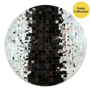 Handmade Cowhide Leather Rug USA – Luxury Patchwork Area Rug