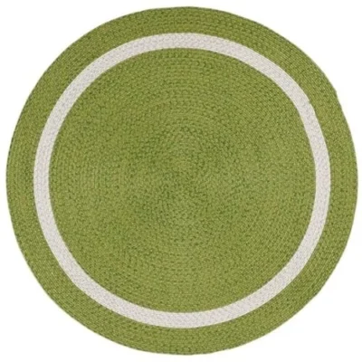Sonia Collections™ – Braided Green Cotton Round Carpet Rug for Home Décor