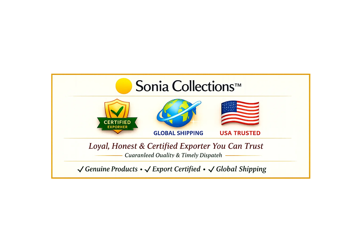 Sonia Collections Trust Badge
