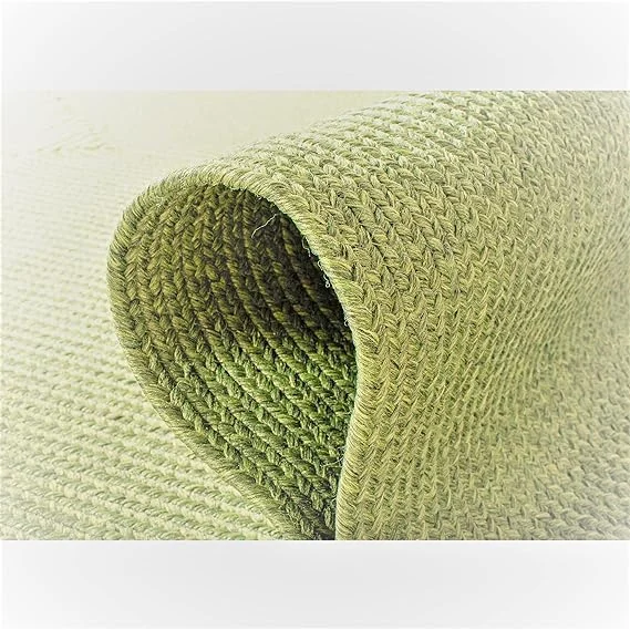 Sonia Collections™ – Braided Green Cotton Round Carpet Rug for Home Décor