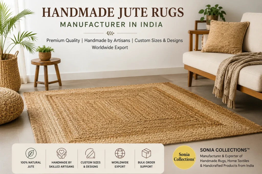 Handmade Jute Rugs Manufacturer in India