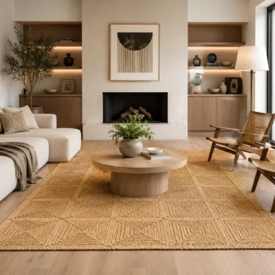 Handmade Natural Jute Area Rug