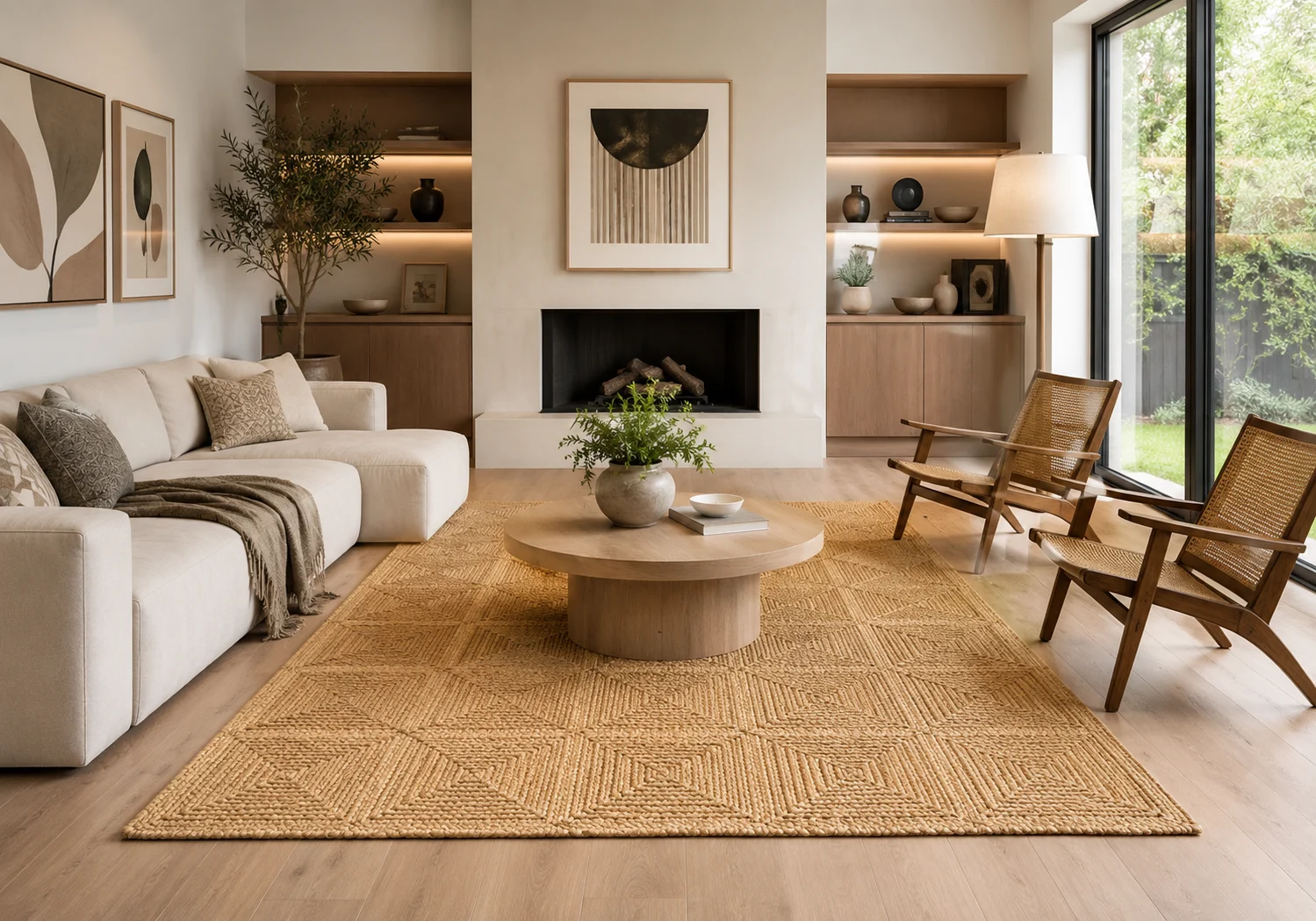 Handmade Natural Jute Area Rug