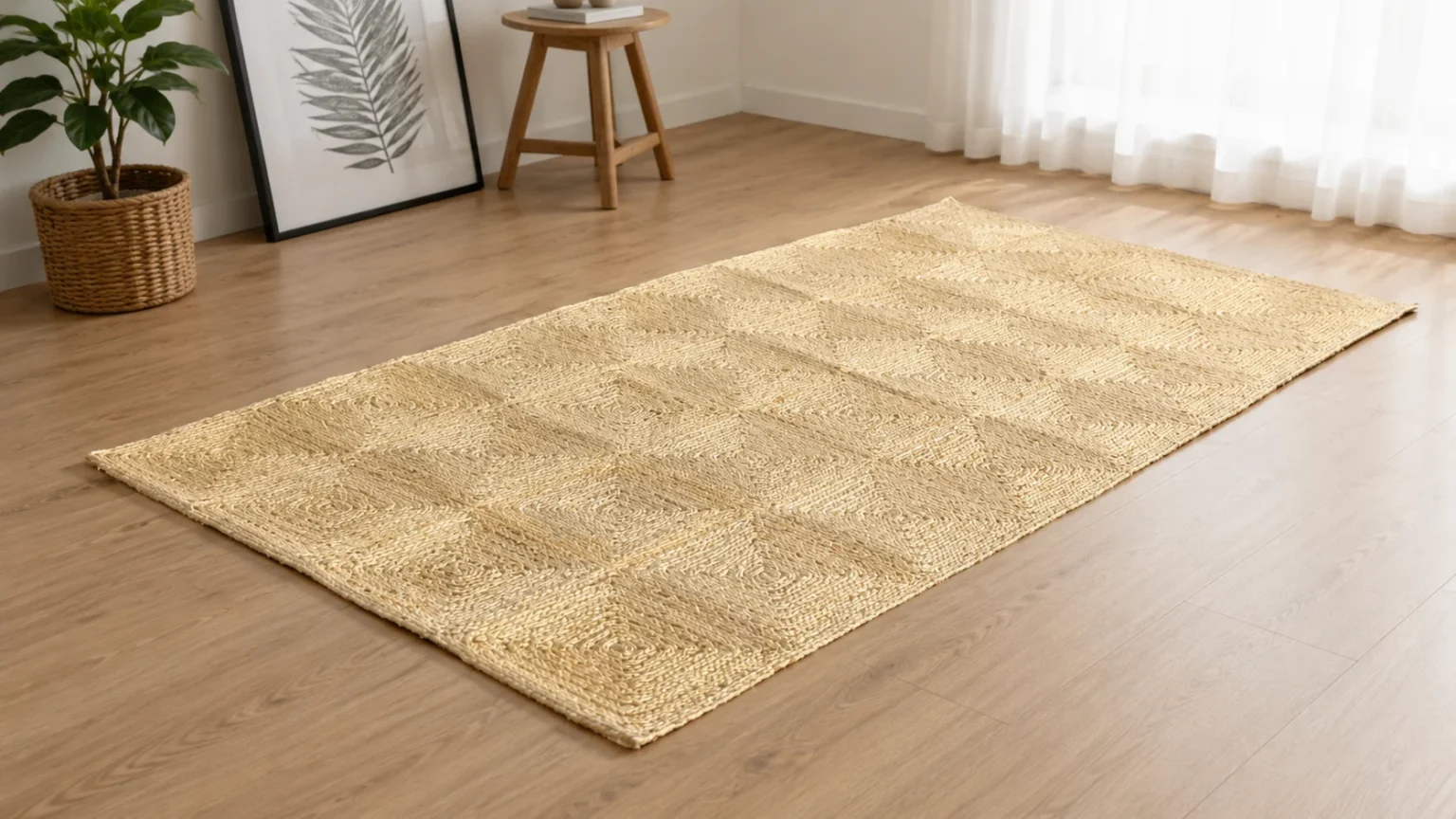 Handmade Natural Jute Area Rug