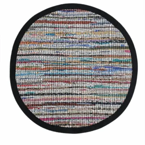 Handmade Cotton Chindi Rag Rug – Handwoven Multicolor Area Rug
